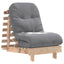 futon med madras 60x206x11 cm massivt fyrretræ