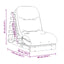 futon med madras 60x206x11 cm massivt fyrretræ