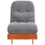 futon med madras 60x206x11 cm massivt fyrretræ gyldenbrun