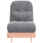 futon med madras 60x206x11 cm massivt douglasgran