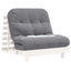 futon med madras 80x206x11 cm massivt fyrretræ