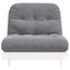 futon med madras 80x206x11 cm massivt fyrretræ