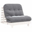futon med madras 90x206x11 cm massivt fyrretræ