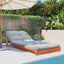 futon med madras 90x206x11 cm massivt fyrretræ