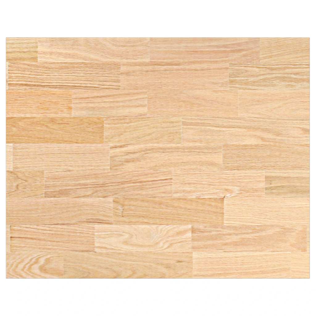 køkkenbordplade 80x63,5x2,7 cm massivt egetræ rektangulær