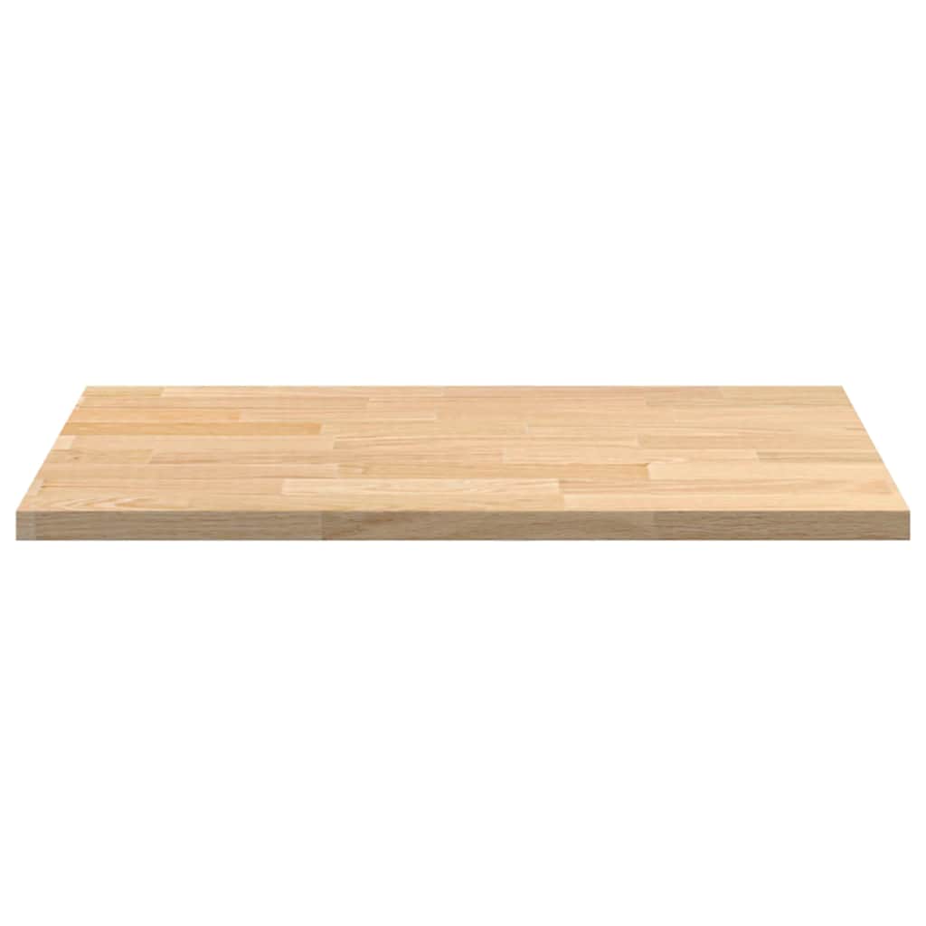 køkkenbordplade 80x63,5x2,7 cm massivt egetræ rektangulær