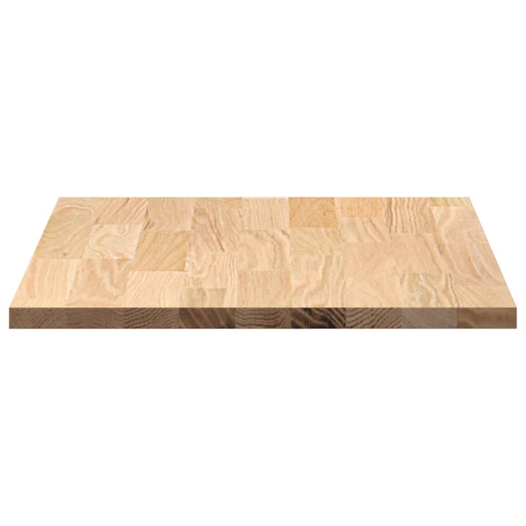 køkkenbordplade 80x63,5x2,7 cm massivt egetræ rektangulær