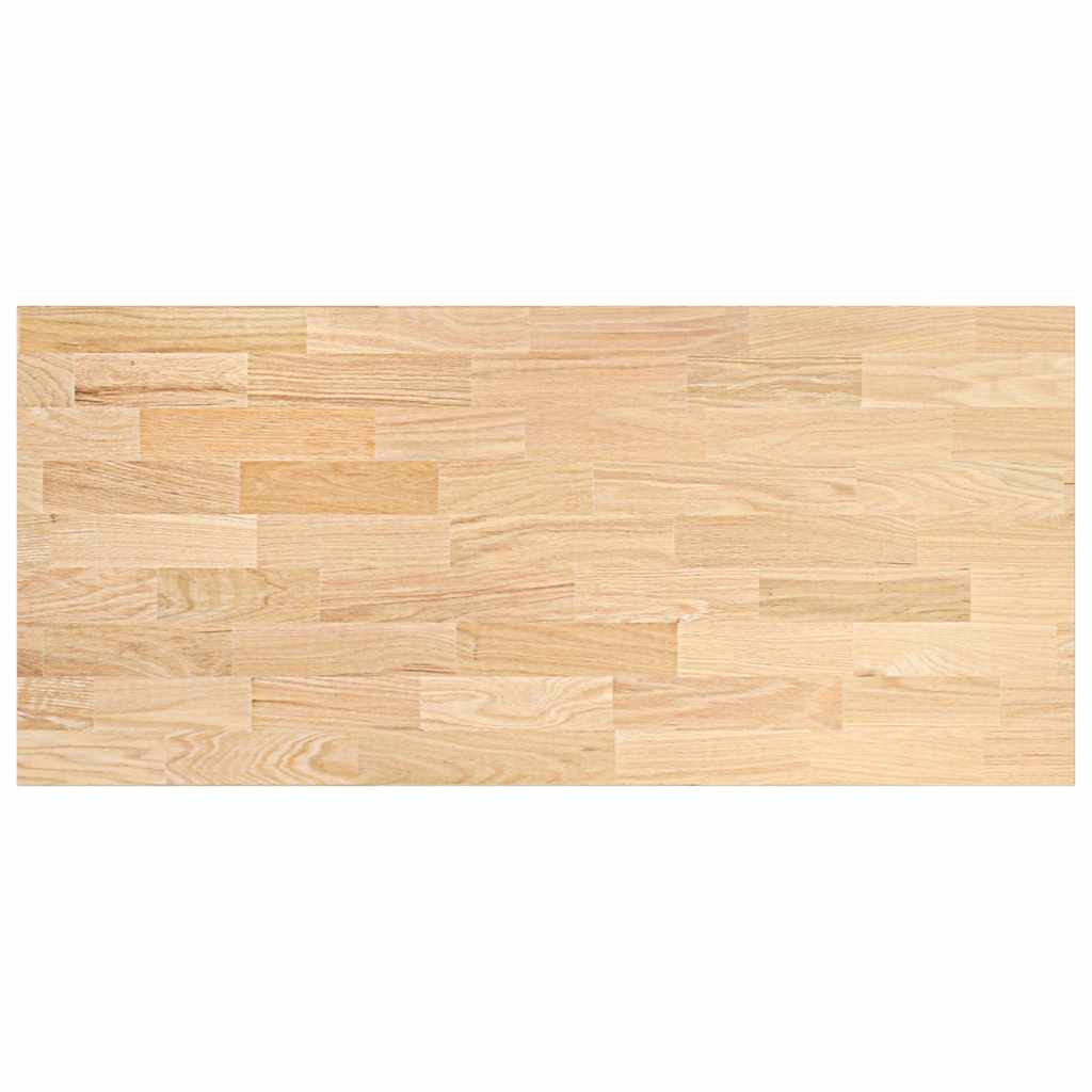 køkkenbordplade 140x63,5x4 cm massivt egetræ rektangulær