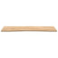 bordplade ubehandlet 140x60x2,5 cm massivt egetræ rektangulær