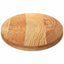 bordplade 120x60x4 cm massivt egetræ oval lysebrun