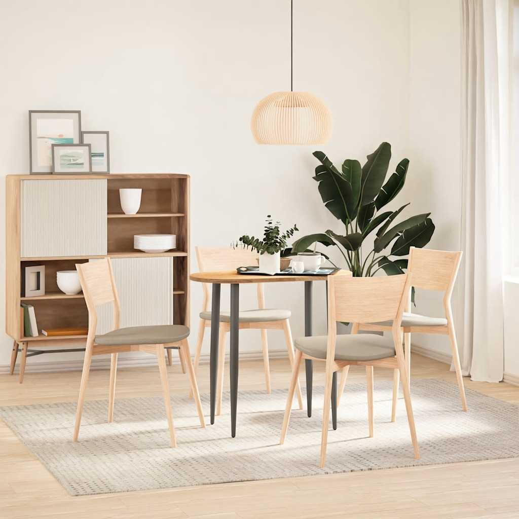bordplade 80x40x2 cm massivt egetræ oval