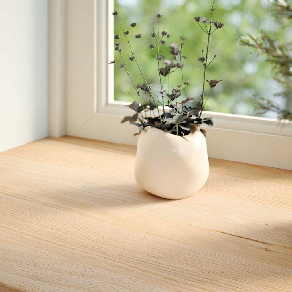 vindueskarme 2 stk ubehandlet 90x20x2 cm massivt egetræ