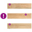 vindueskarme 2 stk ubehandlet 90x20x2 cm massivt egetræ