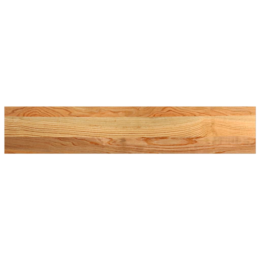 vindueskarme 2 stk lysebrun 80x15x2 cm massivt egetræ