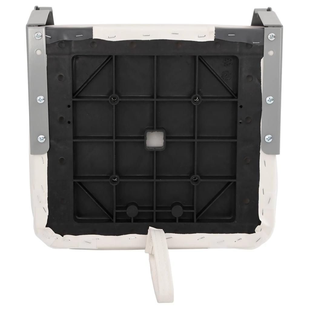 foldbare bådsæder 2 stk. 41x36x48 cm sort