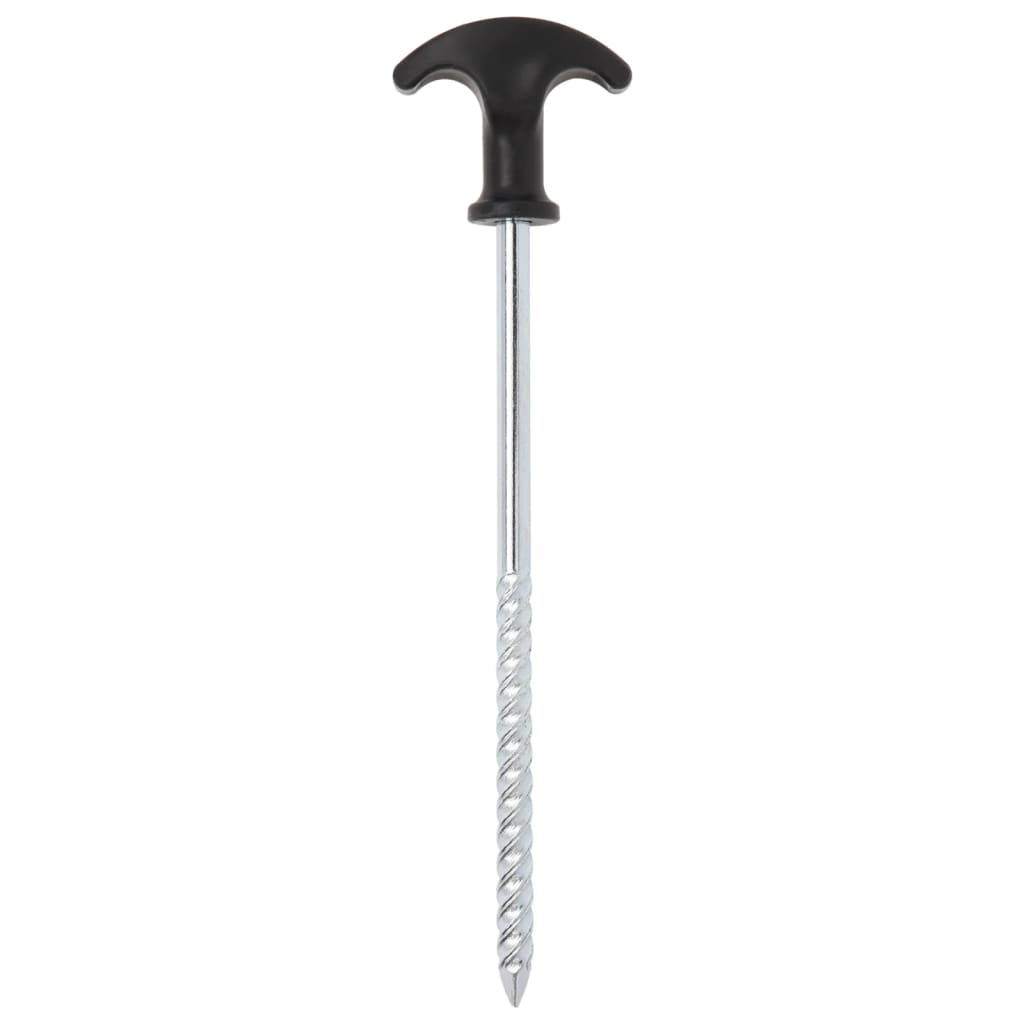 teltpløkker 24 stk. 20 cm Ø7 mm galvaniseret stål