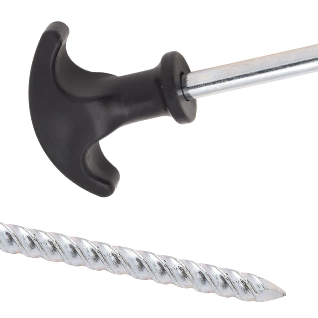 teltpløkker 24 stk. 20 cm Ø7 mm galvaniseret stål