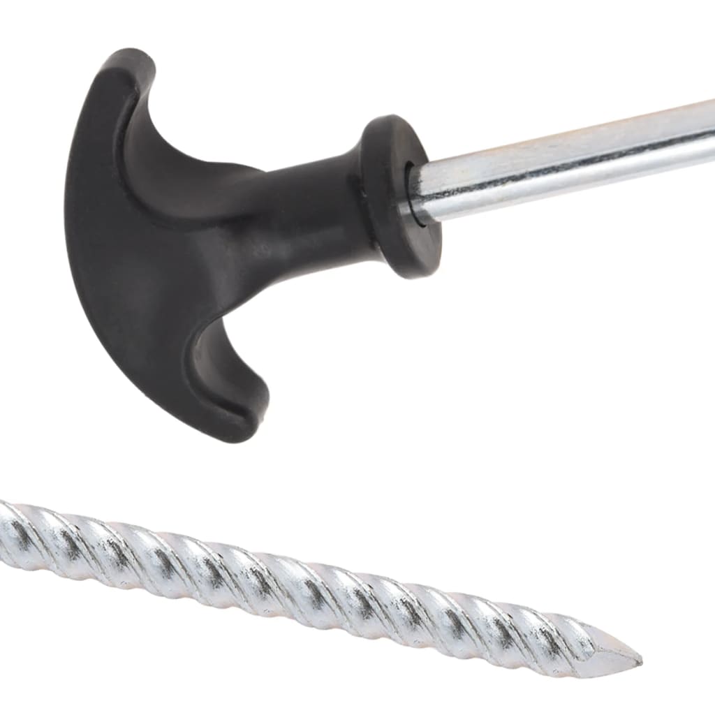 teltpløkker 12 stk. 30 cm Ø7 mm galvaniseret stål