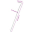 teltpløkker 25 stk. 23 cm Ø3 mm galvaniseret stål