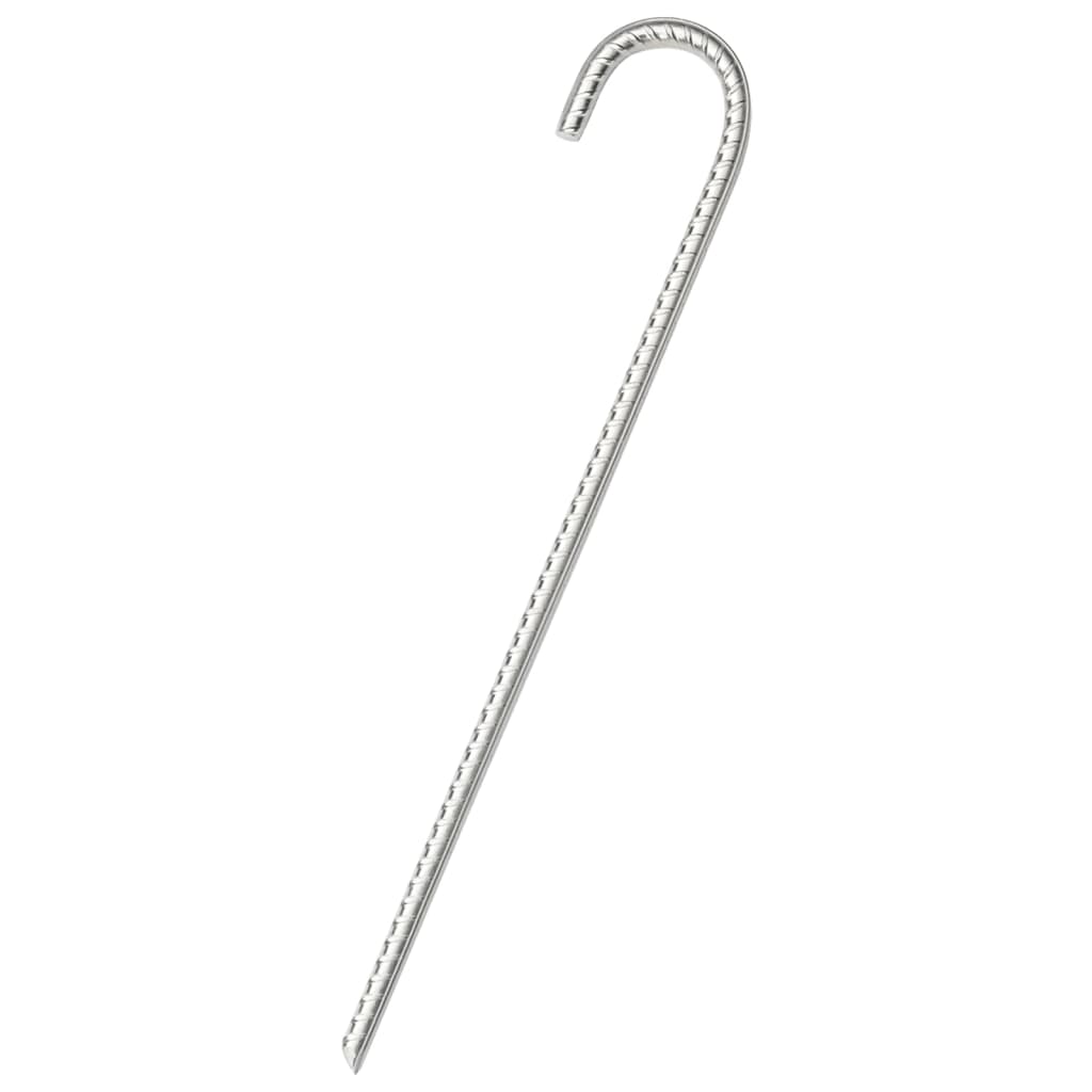 teltpløkker 6 stk. 37 cm Ø10 mm galvaniseret stål