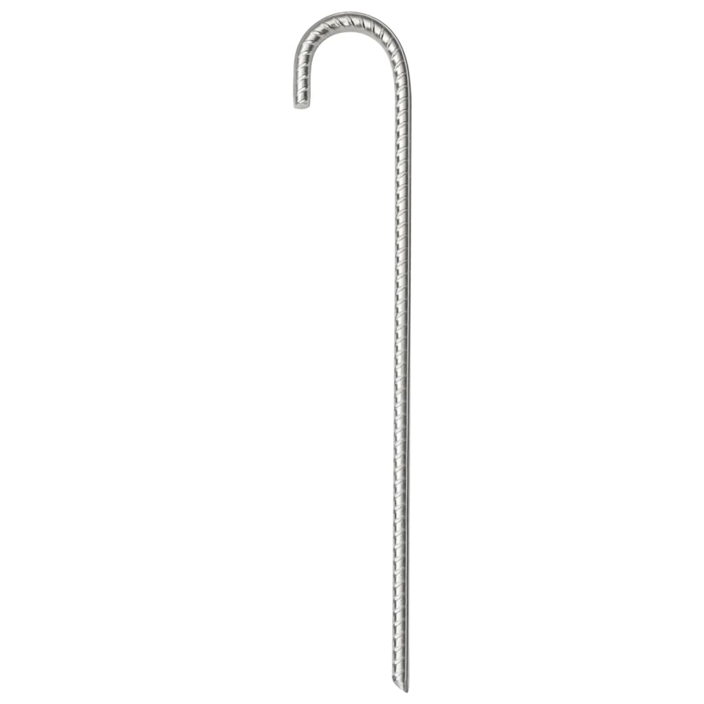teltpløkker 6 stk. 37 cm Ø10 mm galvaniseret stål