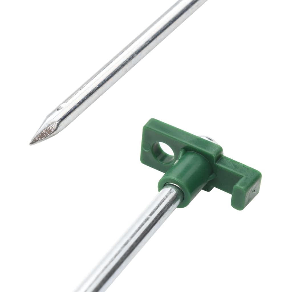 teltpløkker 24 stk. 25 cm 7 mm galvaniseret stål og PP