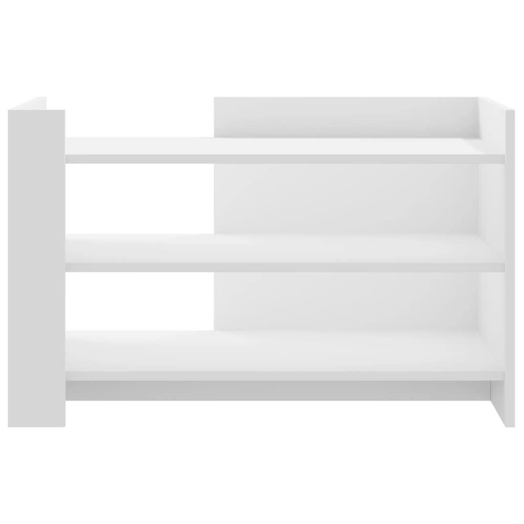 sofabord 80x50x50 cm konstrueret træ hvid