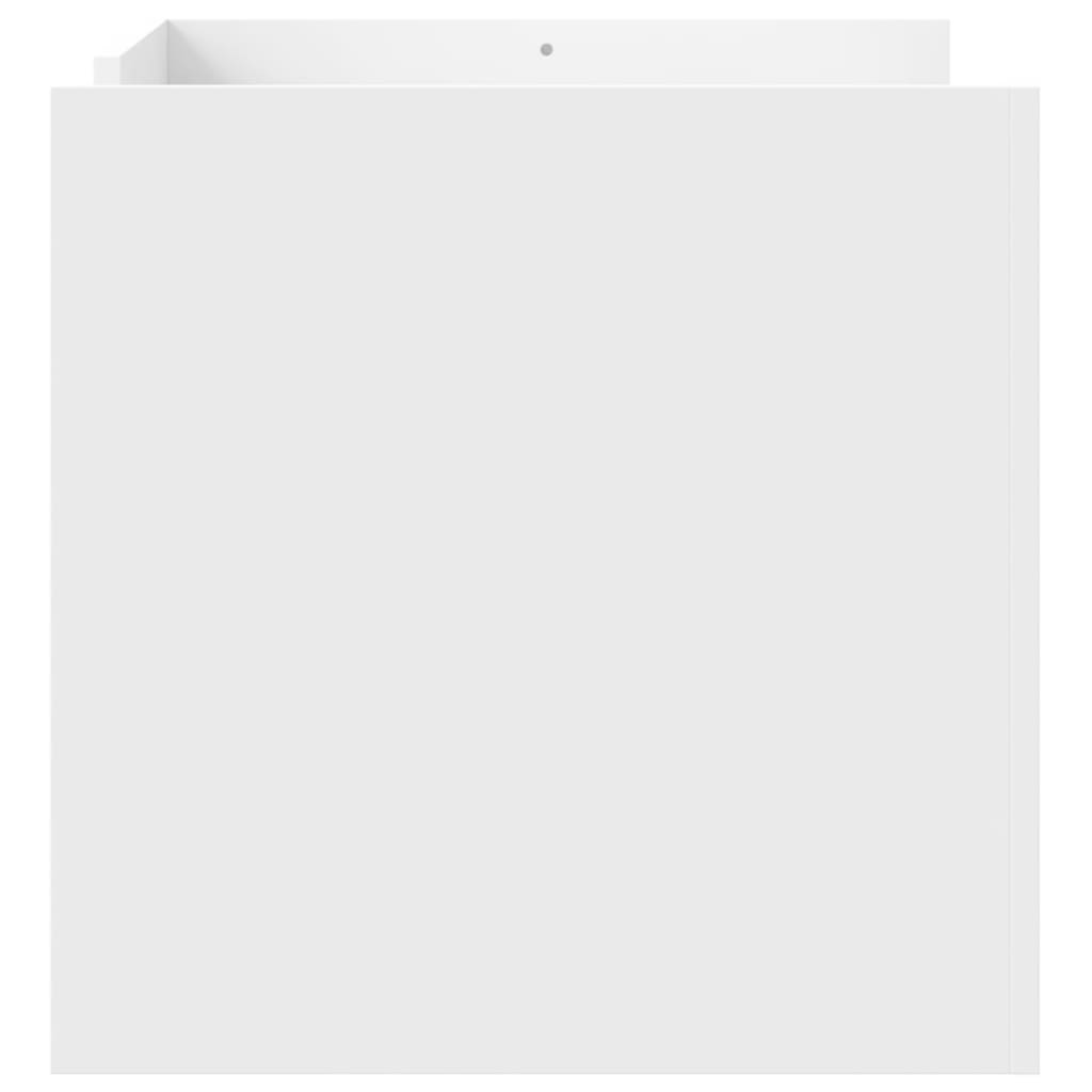 sofabord 80x50x50 cm konstrueret træ hvid