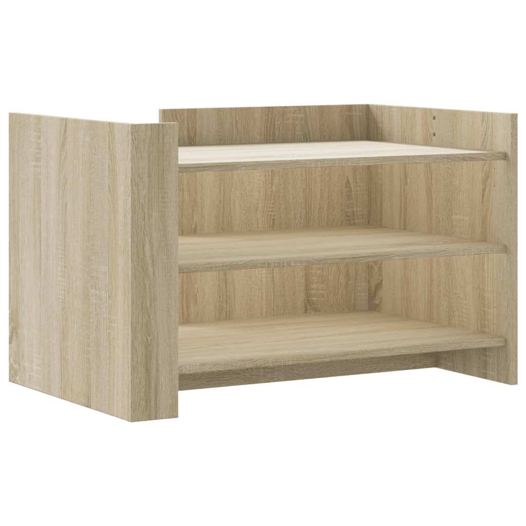 sofabord 80x50x50 cm konstrueret træ sonoma-eg