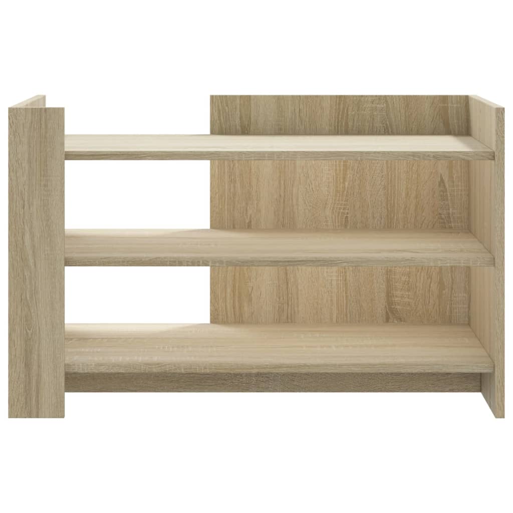sofabord 80x50x50 cm konstrueret træ sonoma-eg