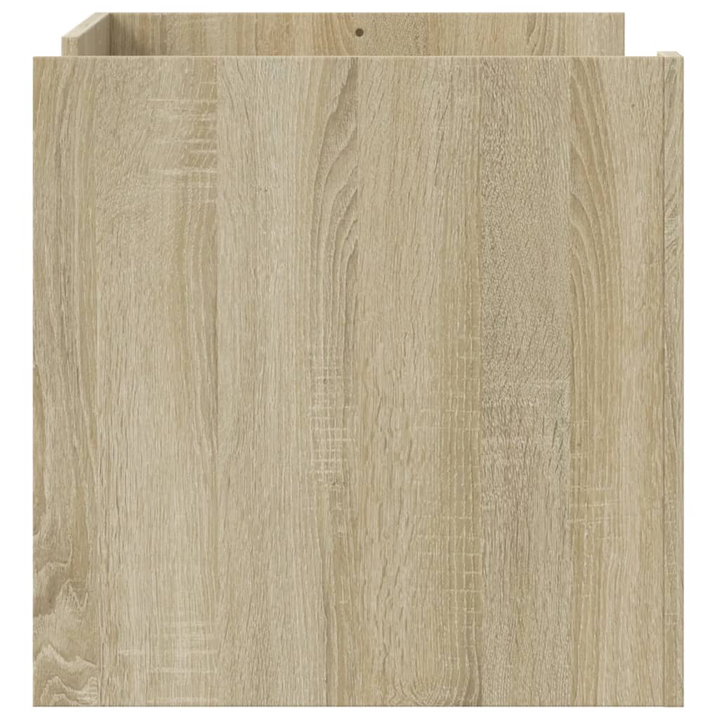 sofabord 80x50x50 cm konstrueret træ sonoma-eg