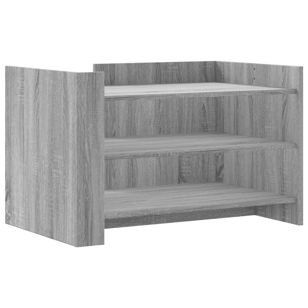 sofabord 80x50x50 cm konstrueret træ grå sonoma-eg