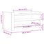 sofabord 100x50x50 cm konstrueret træ brunt eg