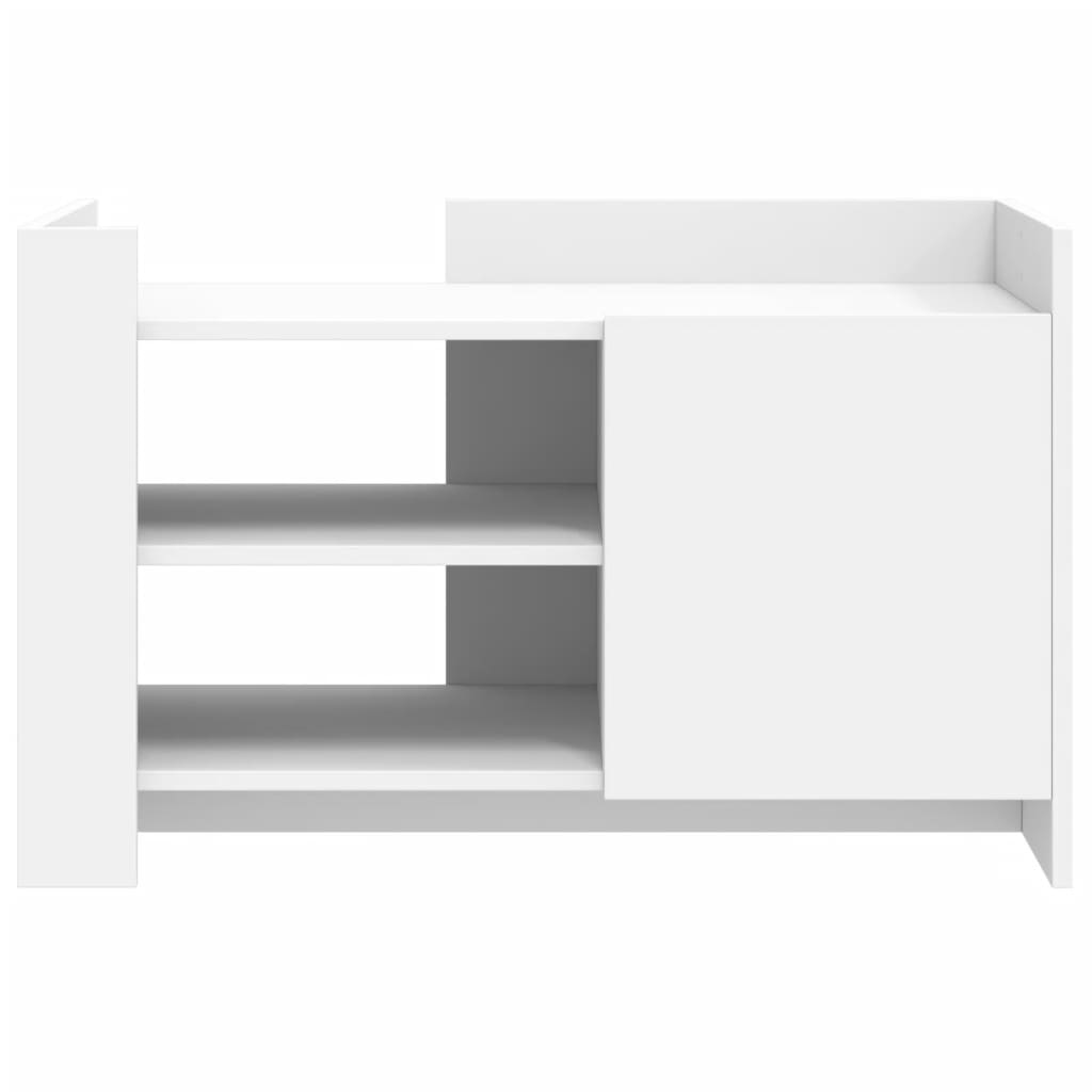sofabord 80x50x50 cm konstrueret træ hvid