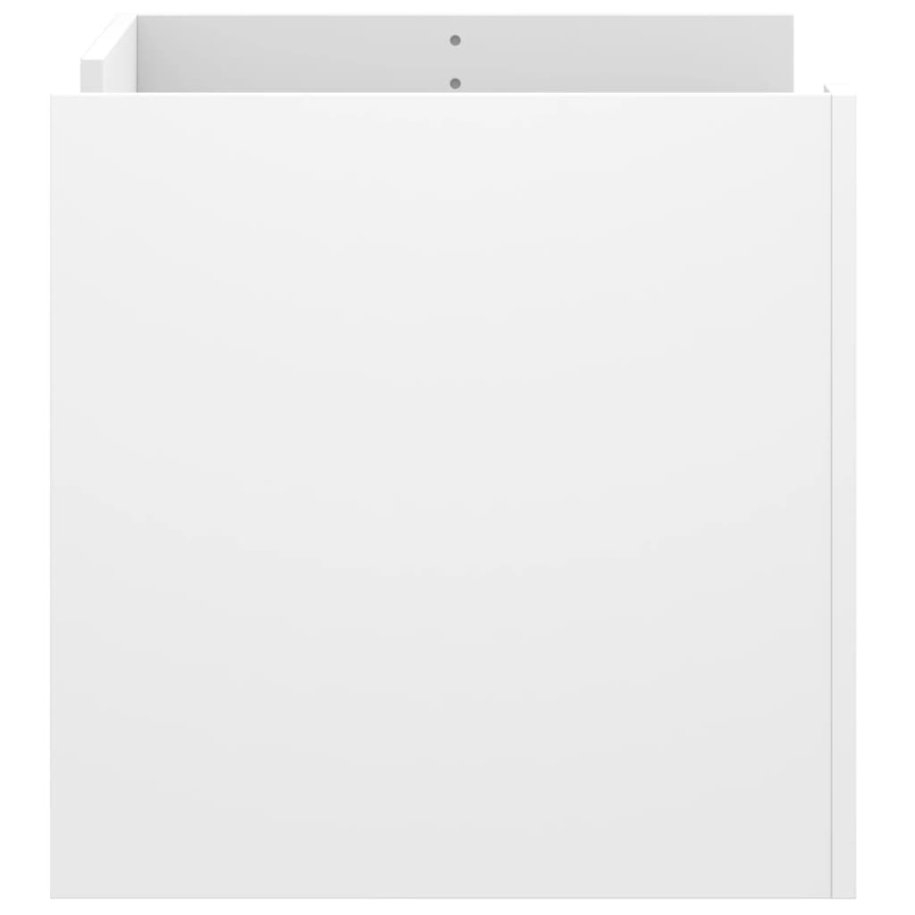 sofabord 80x50x50 cm konstrueret træ hvid