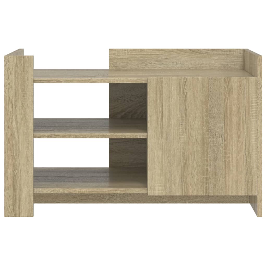sofabord 80x50x50 cm konstrueret træ sonoma-eg