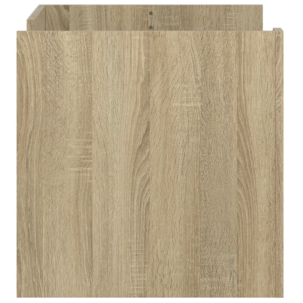 sofabord 80x50x50 cm konstrueret træ sonoma-eg