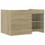 sofabord 80x50x50 cm konstrueret træ sonoma-eg