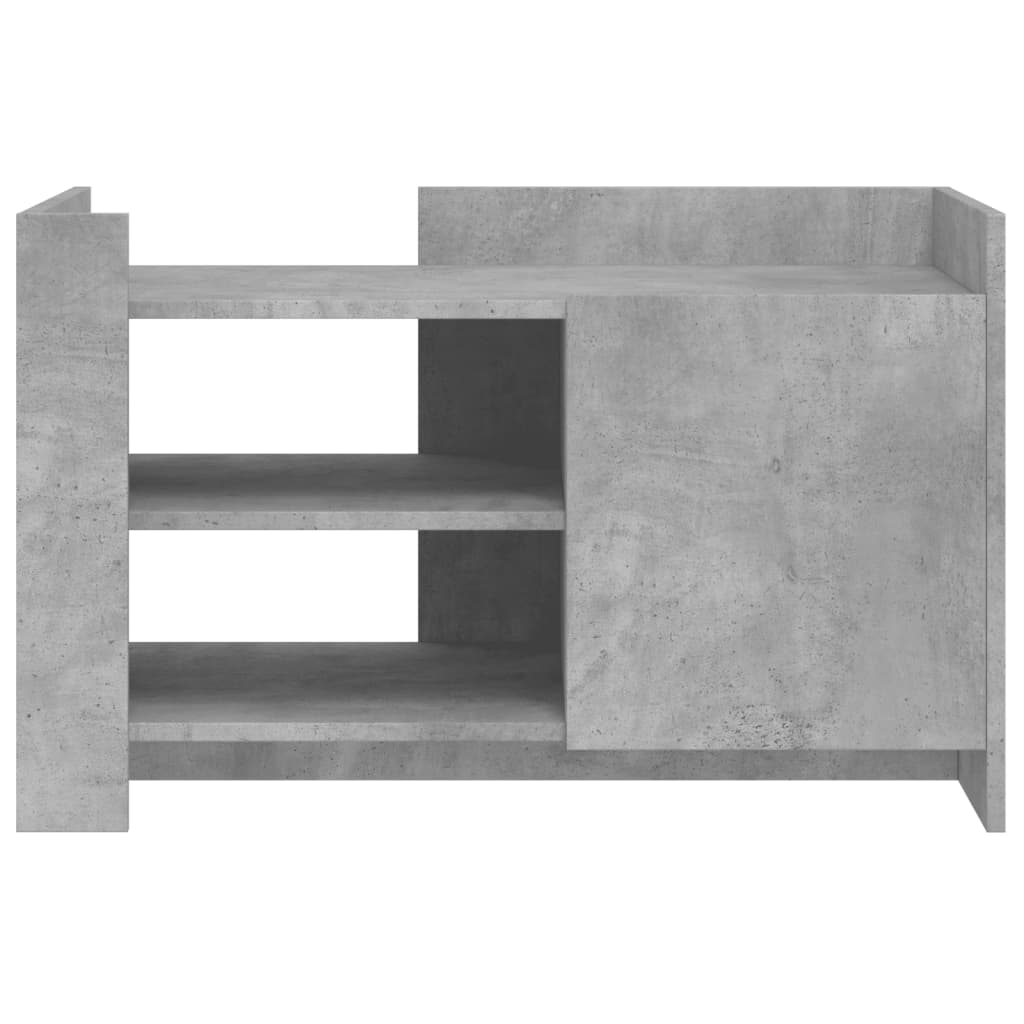 sofabord 80x50x50 cm konstrueret træ betongrå