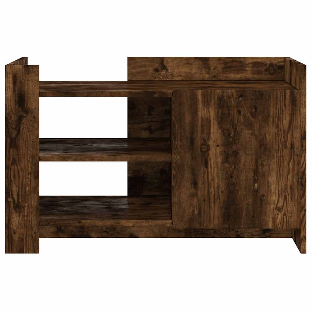 sofabord 80x50x50 cm konstrueret træ røget egetræsfarve
