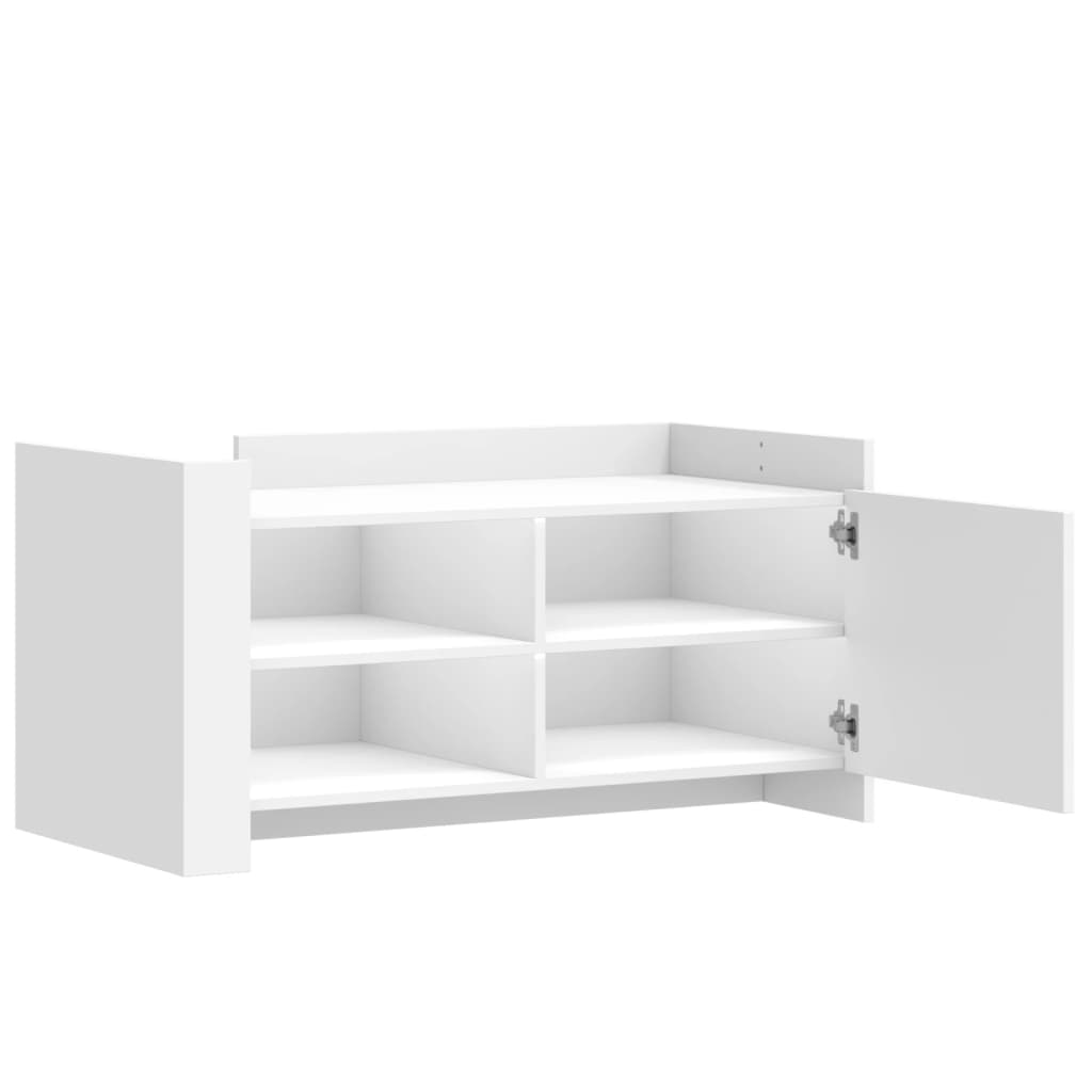 sofabord 100x50x50 cm konstrueret træ hvid