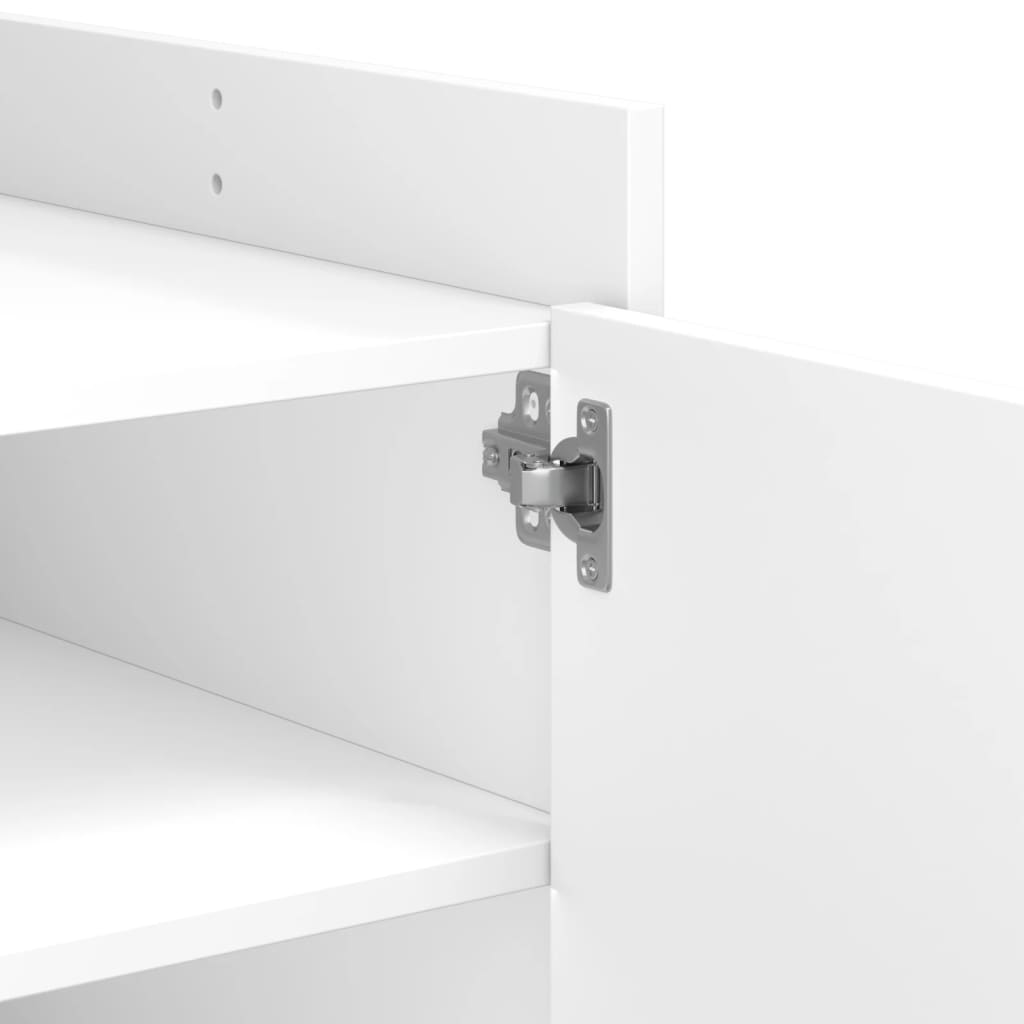 sofabord 100x50x50 cm konstrueret træ hvid