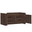 sofabord 100x50x50 cm konstrueret træ brunt eg