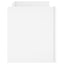tv-bord 80x35x40 cm konstrueret træ hvid