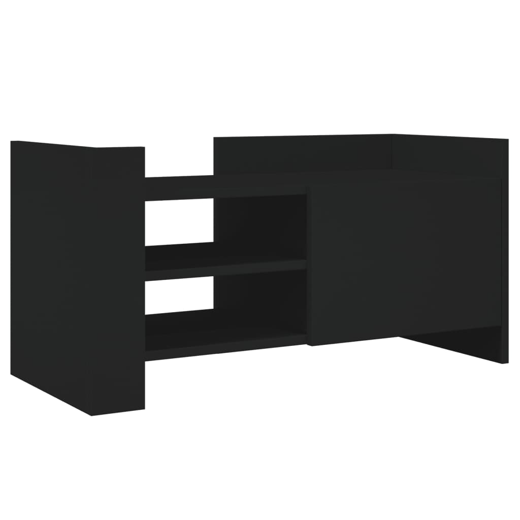 tv-bord 80x35x40 cm konstrueret træ sort
