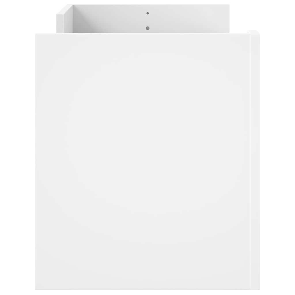 tv-bord 100x35x40 cm konstrueret træ hvid