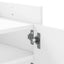 tv-bord 100x35x40 cm konstrueret træ hvid