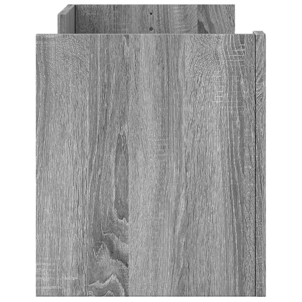 tv-bord 100x35x40 cm konstrueret træ grå sonoma-eg
