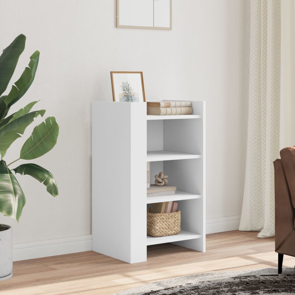 skænk 45x35x75 cm konstrueret træ hvid