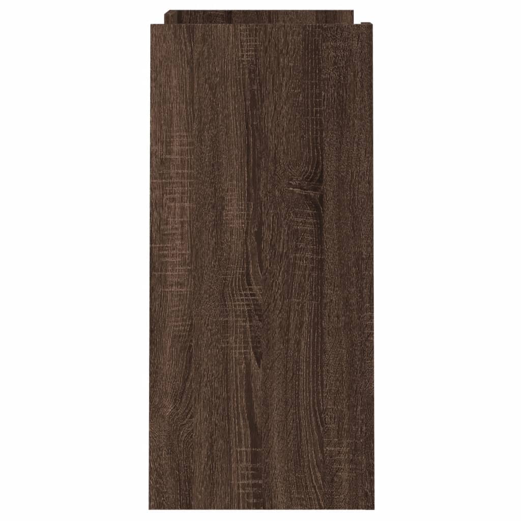 skænk 73,5x35x75 cm konstrueret træ brun egetræsfarve